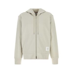 Thom Browne Men Light Grey Cotton Sweatshirt
